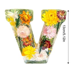 Dry Flower Letter Lamp Luminous Alphabet LED Light Decororation Night Light for Home Wedding Birthday Christmas Party Decoration