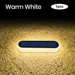 Solar LED Outdoor Deck Lights IP68 Waterproof Garden Step Lighting Auto On/Off Stairs Patio Pathway Yard Fence Wall Lamp