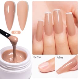 AWStorG Hema Free Poly Nail Gel 30ML Acrylic Gel Finger Extension Transparent Nail Art Extension Quick Building Soak Off UV