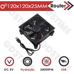 Gdstime 120MM USB Fan 140mm DIY Router Fan DC 5V Laptop Cooling Fan 92/80MM Fan Radiator Fan Ball TV Box Fan With Fan Controller