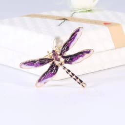 Large Size Luxury Crystal Dragonfly Brooch Colorful Rhinestone Insect Brooches Girls Cute Pins Personality Corsage Accessories