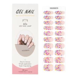 16/20/22Tips Semi-Cured Gel Nail Patch Adhesive Sliders Long Lasting Full Gel Nail Stickers DIY Manicure Harden In UV Lamp Need