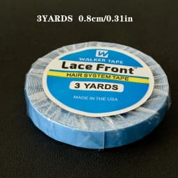 36Yards Hair System Tape Double Side Walker Tape 0.8CM Blue Lace Front Wig Tape For Toupee Sweatproof Ultra Hold Wig Tape 2.54CM