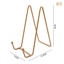 1PCS Iron Art Magazine Display Stand Dish Rack Plate Bowl Picture Frame Photo Book Holder Home Decoration Plate Tabletop