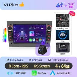 Junsun 7" Android Car Radio For Opel Astra H G J Zafira B Corsa C D Antara Vectra Vivaro Wireless CarPlay Android Auto GPS Navigation Multimedia Player IPS Touch Screen WiFi 4G DSP RDS Bluetooth FM AM SWC DAB Autoradio Stereo Head Unit 2DIN