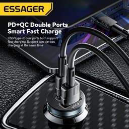 Essager 30W USB Car Charger Quick Charge 4.0 3.0 FCP SCP USB PD For Xiaomi iPhone 12 13 14 Pro Fast Charging Car Phone C Charger