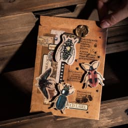 30 Sheets Vintage Memory Series Border Insect Collage Stickers for Scrapbooking DIY Frame Decals Computer Laptop Phone Luggage