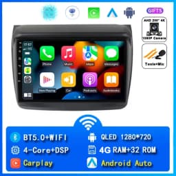 For Mitsubishi Pajero Sport 2 2008 - 2016 L200 Triton 2006 - 2014 Android 16 Car Radio Multimedia Video Player GPS CarPlay