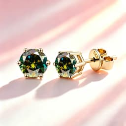 Classic 100% Moissanite Stud Earrings with Lace Six-Prong High-End Texture Elegant and Stylish Earrings