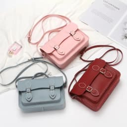 DIY Cambridge Bag Making Kits PU Leather Lady Crossbody Satchel Bags Handcrafted Sewing Semi-finished Set for Women Handbag
