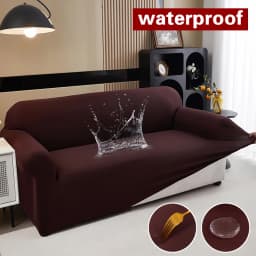 Waterproof Stretch Sofa Slipcover Non-slip Sofa Covers for Living Room Couch Cover Corner Furniture Protector for Kids, Pets