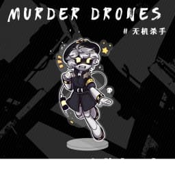 Murder Drones Season1 Uzi Doorman Absolute Solver Cyn Doll Mini Acrylic Stand Desktop Ornament Friends Christmas Gifts