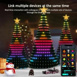 Smart Christmas Tree Lights Christmas Fairy Light APP Control Music Sync Multicolor for Indoor Outdoor Christmas Tree Decoration
