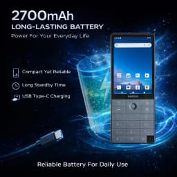 QIN F25 Dual SIM Mini Smartphone Android 14 Google Play 6GB 128GB 3.54 Inch Touch Screen 4G WiFi Bluetooth Mobile Phone