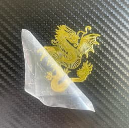 Dragon totem metal stick dragon pattern mobile phone sticker mobile phone case back stick computer decoration stick car sticker
