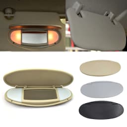 Car Sun Visor Sunshade Panel Housing Vanity Mirror Cover For MINI Cooper S One D JCW R55 R56 R57 R59 R60 Interior Accessories