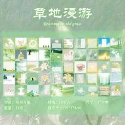50sheets Kawaii Ins Sea Salt Star Language Mini Message Sticker Book DIY Diary Scrapbook Creative Decoration Cute Stickers