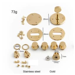 2-10Sets Gold,Silver Metal Twist Locks For Leather DIY Handbags Purse Tote Bags Case Clasps Closure Buckles Hardware Accessories