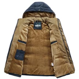 Men Winter New Windproof Hooded Thick Fleece Warm Parka Men Fashion Brand Coat Men Classic Casual Parka Jacket Men Size 6XL