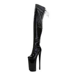 SDTRFT Female Over The Knee Buckle Red Boots 26cm Thin Heels Stilettos Platform Botas Mujer Ladies Shoes Woman PUNK Girl's Pumps