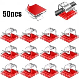 50/100Pcs Light Clips Hooks for Christmas Outdoor String Lights Clips Wire Holder for Hanging Lights Wall Cable Fairy Lights