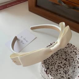 HUAHUA2026 NEW Minimalist Bow Effortlessly Chic Headband, Solid Color Vintage Design, Chic Hair Hoop for Girls & WomenHUAHUA