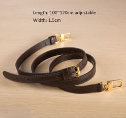 Fashion Genuine Leather Bag Strap High Quality Shoulder Strap Bag Accessories Narrow Bag Strap Hot Fashion Shoulder Bag Parts