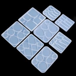 1pc Geometric Earring Pendant Silicone Mold Epoxy Resin Mould For DIY Ornaments Necklace Charms Jewelry Making Tools Accessories