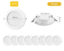 10PCS LED Downlight Recessed Ceiling Lamp 5W 7W 9W 12W 20W AC220V Cold White Spotlight LED Lights for Kitchen Living Room