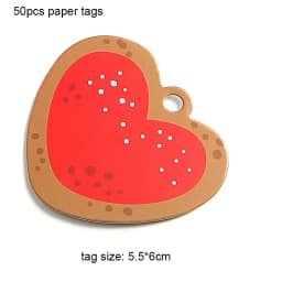 50pcs Merry Christmas Tags Kraft Paper Card Gift Label Tag DIY Hang Tags Gift Wrapping Decor Gift Card Christmas Party Supplies