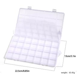 5//10/15 Grids Clear Plastic Storage Jewelry Box Compartment Container for Beads Crafts Jewelry Fishing Tackles Earring Box Case