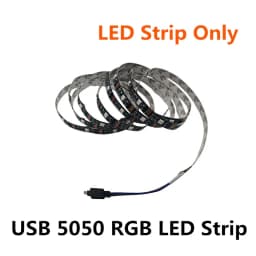 DC 5V USB LED Strip 5050 Waterproof RGB LED Light Flexible 50CM 1M 2M Add 3 17Key Remote For TV Background Lighting