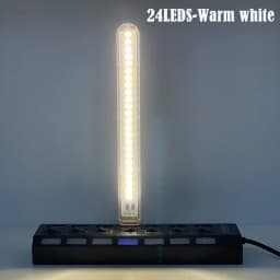 DC5V USB LED Night Light 24LEDs Colored Lamp Red Yellow White Blue Green Purple Pink Atmosphere Lights For Bedroom Decoration