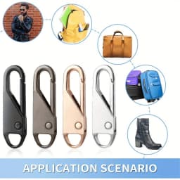 5pcs Zipper Pull Replacement Metal Zipper Pull Detachable Zipper Pull Tabs Detachable Zipper Repair for Luggage, Clothing