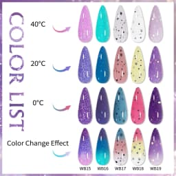 7ml Thermal Nail Gel Polish 3 Colors Changing Semi Permanent Soak Off UV/LED Nail Supplies Gel for Manicure Design