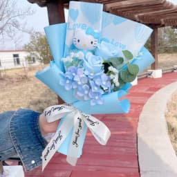 Artificial Flowers Creative Sanrio Hellokitty Bouquets Christmas Birthday Valentine Mother's Day Graduation Gifts