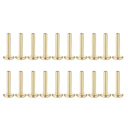 10Pcs/set Surgical Steel Labret Lip Piercing Replacement Accessories Internally Threaded Ear Tragus Replacement Base Barbell