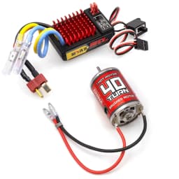 RCXAZ 540 PRO Brushed Motor Matched AEY60 Bidirectional 60A Brushed ESC Combo, RC Upgrade Mod Kit For 1/10 RC Vehicle Arrma Traxxas HSP Redcat RC4WD Tamiya Axial SCX10 D90 1/10 RC Crawler Offroad Truck Buggy