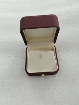 Wine Red Leather Jewelry Gift Packaging Box Wedding Ring Necklace Pendant Gift Box Brooch Long Chain Exquisite Gift Case