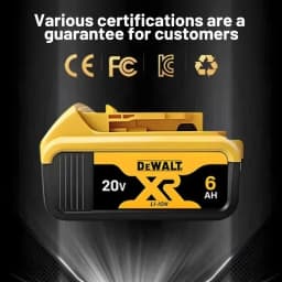 Dewalt 20V 6.0Ah Battery 5.0Ah Power Tool Replacement Battery Dewalt DCB206 DCB205 DCB1104 Charger Battery Bundle Available