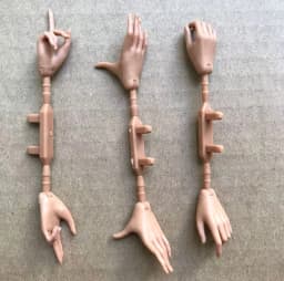 1/6 Doll Hands Feet Super White Beige Brown Doll Accessories 4 Gesture Doll Hands Decors For Female Dolls