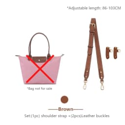 Bag Shoulder Strap For Longchamp M Leather Shoulder Bag Strap Durable Belt Slung Crossbody No Drilling Replacement Accessories