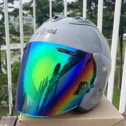 VZ-RAM High Quality ABS Classic 3/4 Open Face Helmet,For Harley Motorcycle And Cruise Motorcycle Protection Helmets,Modern Grey