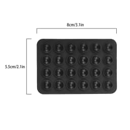 Transparent Backed Silicone Suction Pad For Phone Fixture Suction Cup Backed Adhesive Silicone Rubber Sucker Pad For Fixed Pad