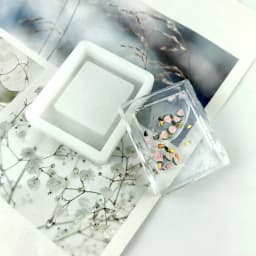 Quicksand Silicone Mold Resin Shaker Mold Photo Frame Casting Resin Epoxy Mold for DIY Pendant Keychain Jewelry Making