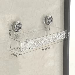Shower Room Suction Cup Bathroom Storage Shelf Basket Home Storage Organizer Shelf Decorative Easy Install Bathroom Organizer