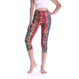 Printing Pants Women High Quality Capris High Waisted Floral Lady's Fitness Leggings Seventh Elastic Slim Short Leggings