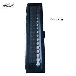 Loose Diamond Zircon Stone Tester Tools Gemstone Teaching Prop Weight Diameter Ratio Size Specific Gravity Display Box
