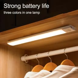 Under Cabinet Lights LED Motion Sensor Night Light USB Rechargeable Dimmable Lamps for Kitchen Cabinet Bedroom Wardrobe Lighting