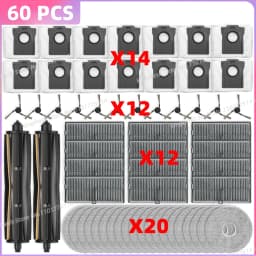 Fit For (Mova P50 PRO ULTRA/P50 Ultra, Dreame X40 Ultra/L40 Ultra/L30s Pro Ultra Heat) Tricut Roller Brush Filter Mop Cloth Bag